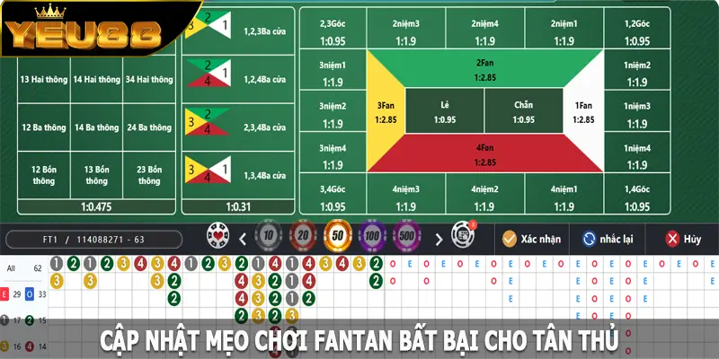 Cập nhật mẹo chơi Fantan bất bại cho tân thủ