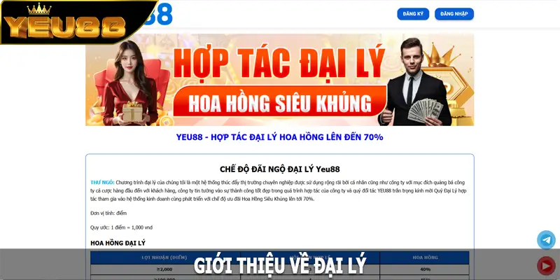 Giới thiệu về đại lý Yeu88