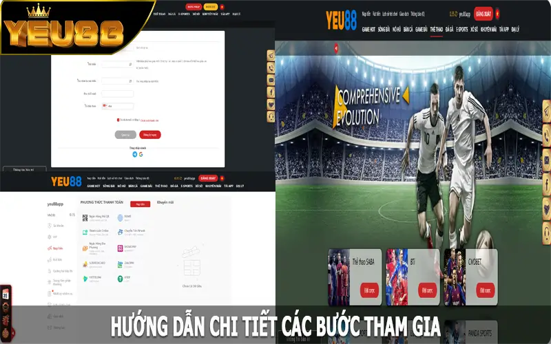 Hướng dẫn chi tiết các bước tham gia tại Yeu88