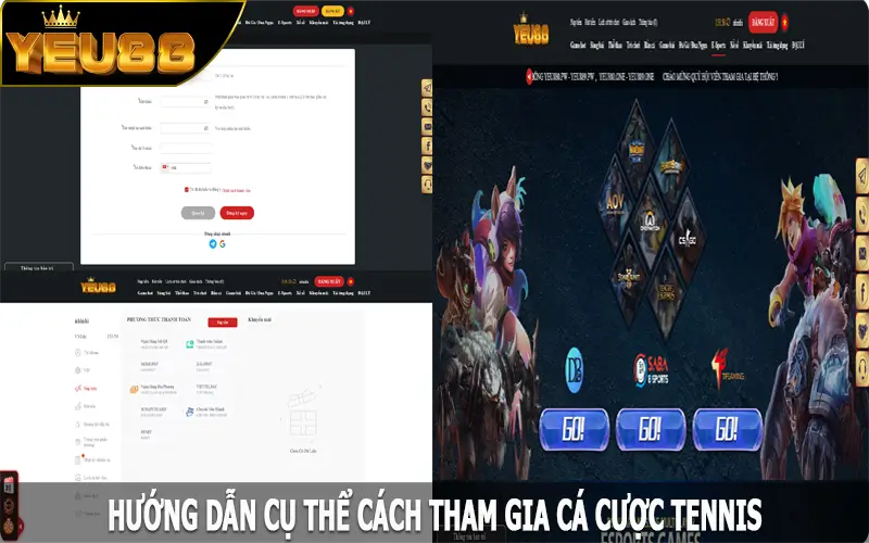Hướng dẫn cụ thể cách tham gia cá cược tennis Yeu88
