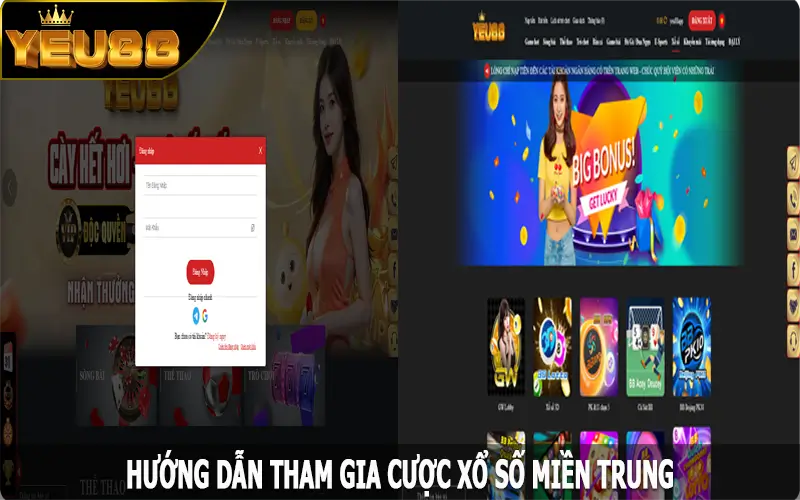 Hướng dẫn tham gia cược xổ số miền Trung tại Yeu88