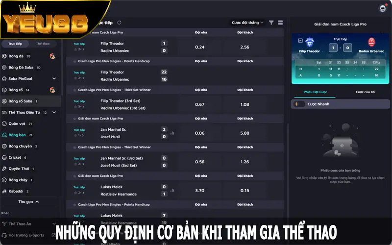 Những quy định cơ bản khi tham gia thể thao