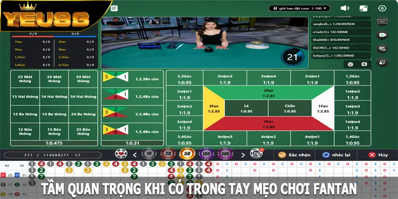 Tầm quan trọng khi có trong tay mẹo chơi Fantan