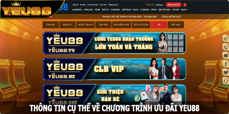 Thông tin cụ thể về chương trình ưu đãi Yeu88