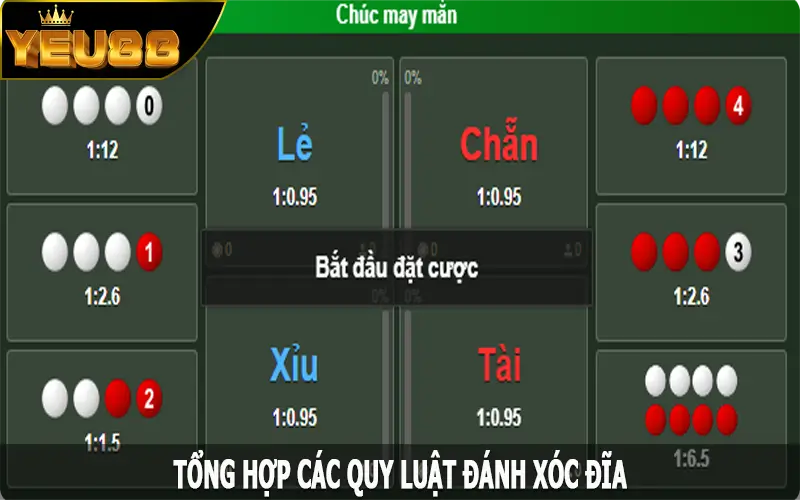 Tổng hợp các quy luật đánh Xóc đĩa cần nằm lòng