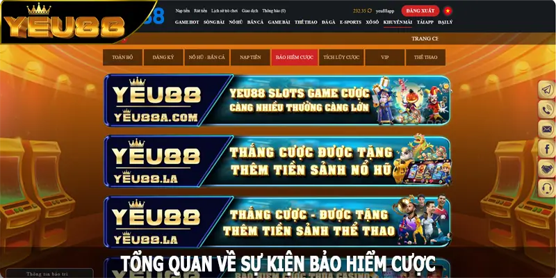 Tổng quan về sự kiện bảo hiểm cược
