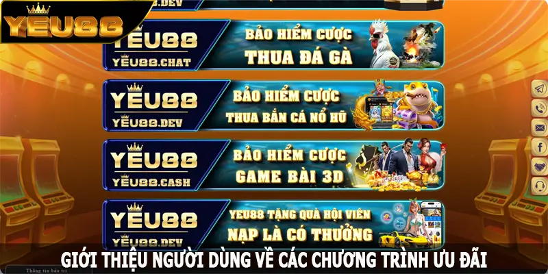 Giới thiệu người dùng về các chương trình ưu đãi hot nhất