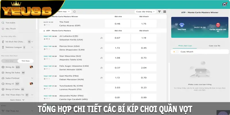 Tổng hợp chi tiết các bí kíp chơi quần vợt chuẩn nhất hiện nay